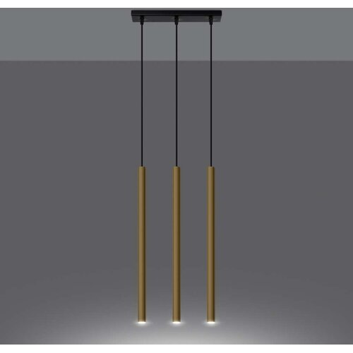  Sollux SL.1196 - Luster na sajli PASTELO 3xG9/8W/230V zlatni Slike