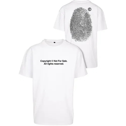 MT Upscale Fingerprint Oversize Tee white