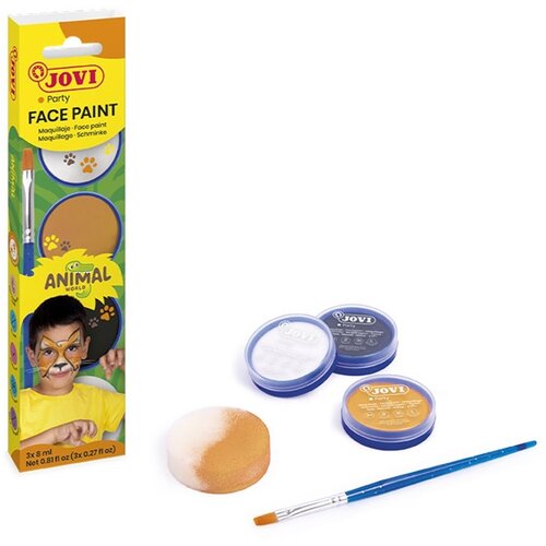  Set za barvanje obraza Animal z dodatki 3 x 8 ml RABLJENO Slike
