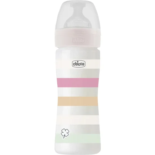 Chicco WB plastična flašica 250ml, silikon,dev.