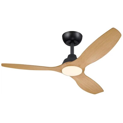  Philips-LED (prigu&scaron;iva) plafonski ventilator OLAS LED/24W/230V, prečnik 132 cm, crna/smeđa + daljinski upravljač Cene