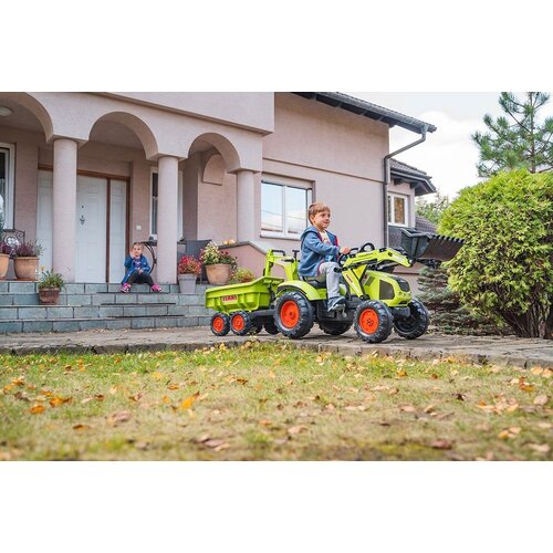 Falk Traktor na pedale Claas sa prikolicom, žlicom i buldožerom 3 godine Slike