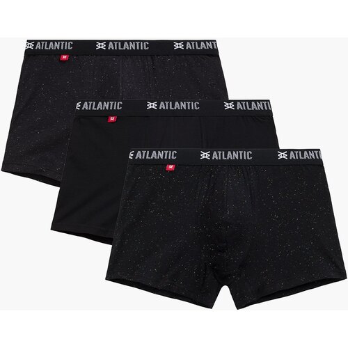Atlantic 3-PACK Men&amp;#039;s Sport Boxers - Black Slike