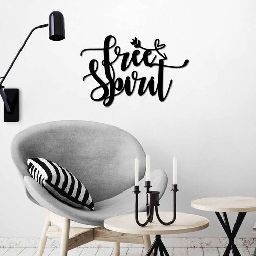 Wallity zidna dekoracija Free Spirit, 56x37cm, Crna Slike