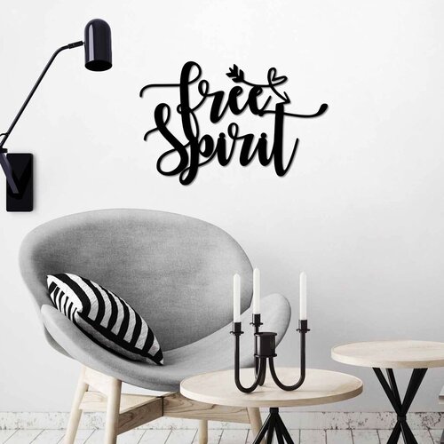 Wallity Zidna dekoracija Free Spirit, 56x37cm, Crna Cene
