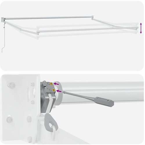 Tenda na automatsko uvlačenje smeđa 500 x 300 cm Slike