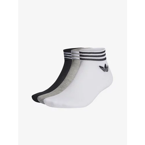 Adidas Set of three pairs of socks in black, gray and white Originals - Men