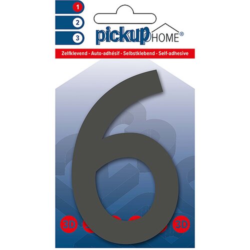 Rio Številka Pickup 3D Home Rio (Motiv: 6, višina: 10 cm, sive barve) Cene