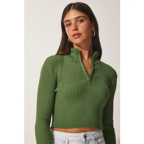 Happiness İstanbul Sweater - Khaki - Slim fit