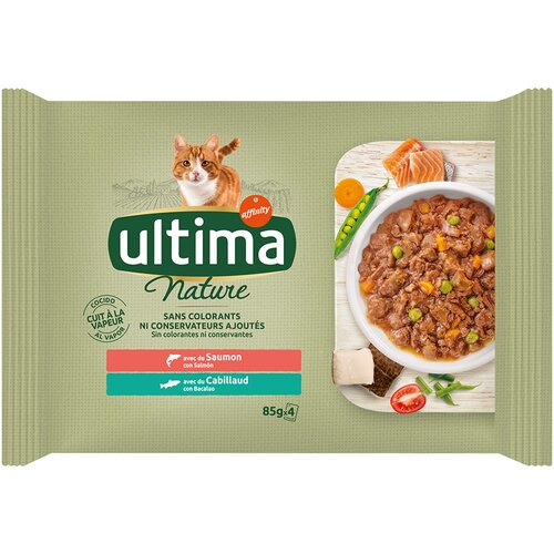 Affinity Ultima Ultima Cat Nature 4 x 85 g - Losos in polenovka Cene