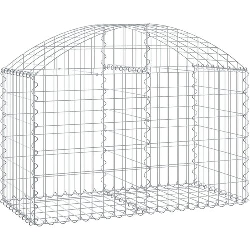  Gabionska ko&amp;scaron;ara s lukom 100x50x60/80 cm pocinčano željezo Slike