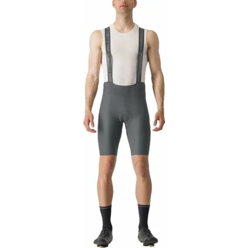 Castelli Espresso Bibshort Gunmetal Gray XL Biciklističke hlače i kratke hlače