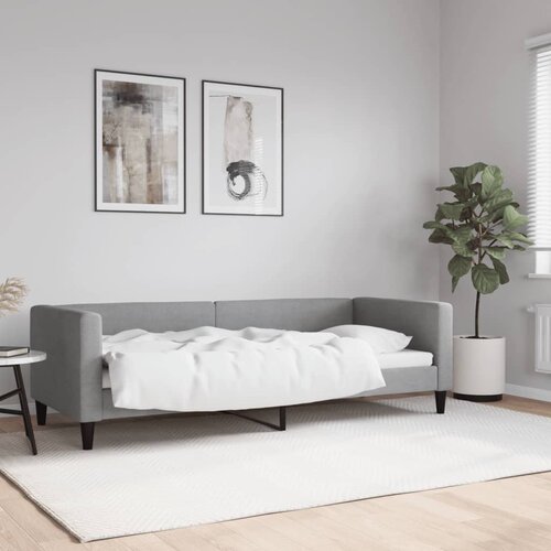 VidaXL Raztegljiva postelja svetlo siva 80x200 cm blago Slike