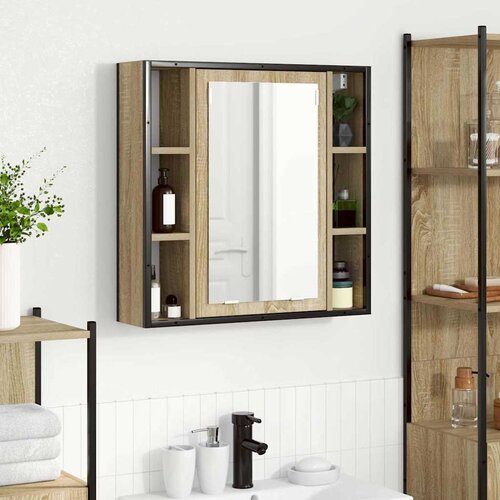  Ogledalo ormar Sonoma hrast 60 x 16 x 60 cm Konstruirano drvo Cene