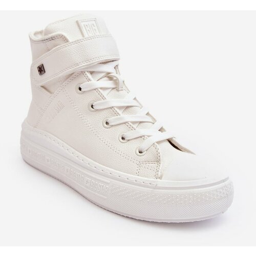 Big Star Women's insulated sneakers on platform, white MM274006 Slike