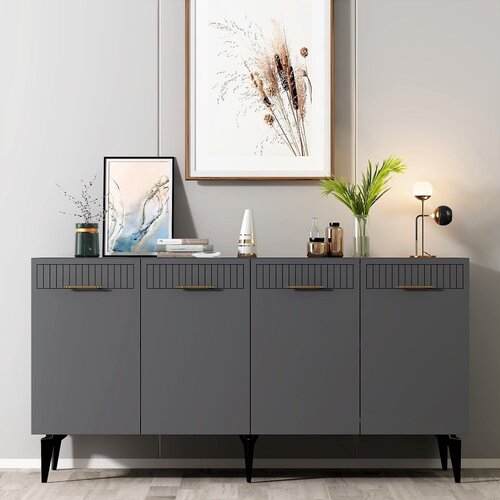 Woody Fashion Alvin - Anthracite Anthracite Console Cene