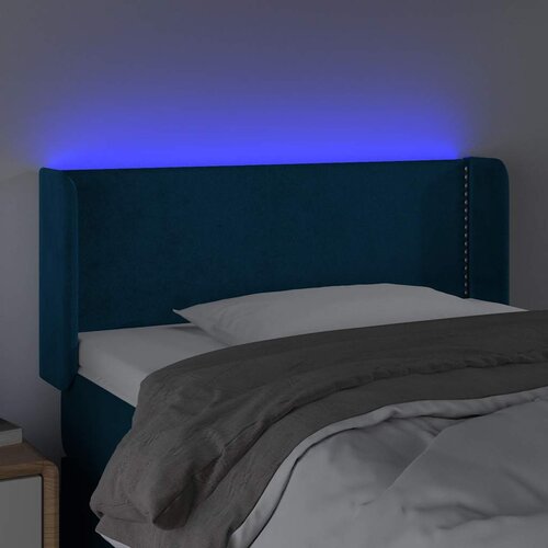  LED uzglavlje tamnoplavo 103x16x78/88 cm bar&amp;scaron;unasto Slike