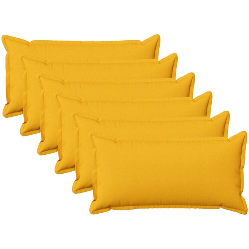  Presvlaka za jastuk 6 pcs HOUTEN Svijetlo žuta 40 x 80 cm Cijene