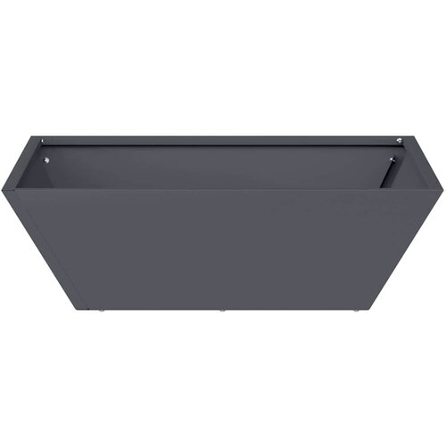  Vrtna saksija 5 pcs Antracit 50 x 50 x 15 cm Čelična vrata Slike