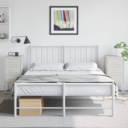vidaXL Noćni ormarići 2 kom bijeli 36 x 39 x 78 cm čelični Cijene