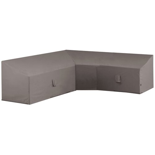 Madison Pokrivalo za garnituro L-oblike 270x270x56/90 cm sivo Slike
