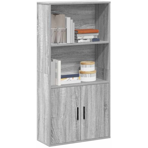 vidaXL Knjižna omara siva sonoma 60x24x120 cm inženirski les Cene