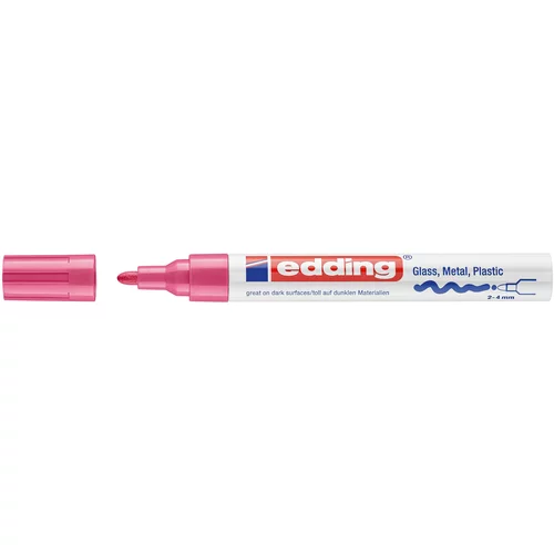 Edding marker z lakom EDE750009 E-750, 2-4 mm, roza 10 KOS