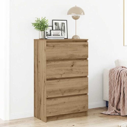 vidaXL Bivak Artisan hrast 60x35x98,5 cm inženirski les Cene