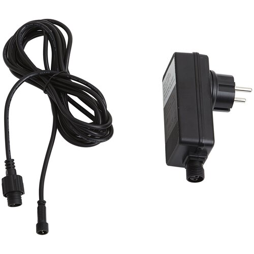 QAZQA LED gonilnik 12V 60W črn IP44 - Voltaire Slike