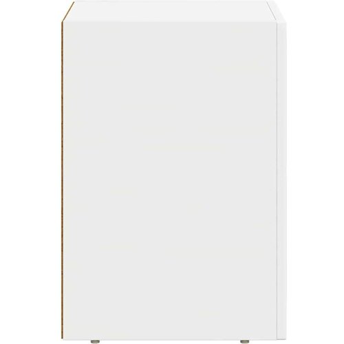 Noćni ormarić 2 pcs Bijelo 29.5 x 35 x 50 cm Konstruirano drvo Slike