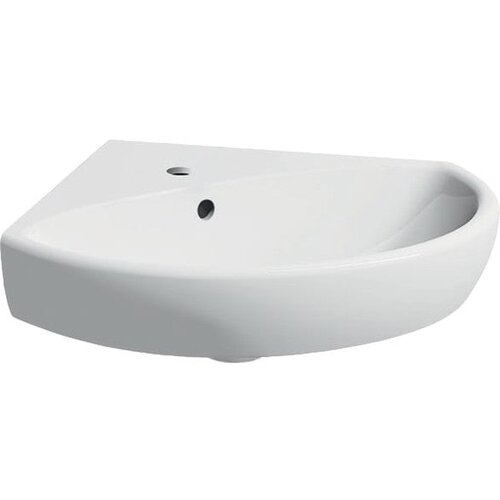 Geberit lavabo zidni selnova ugaoni 590X560 sa prelivom i otvorom za slavinu Cene