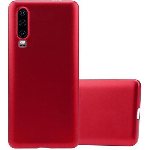 Cadorabo Case, združljiv s Huawei v kovinsko rdeči - za&scaron;čitni pokrov iz fleksibilnega silikona TPU, (20589444) Cene