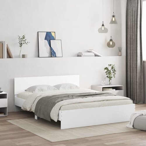  Okvir kreveta s uzglavljem i LED bijeli 160 x 200 cm Cijene