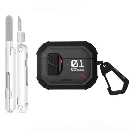INF Magnetni PC ovitek z 360&deg; stojalom &mdash; Kompatibilen z AirPods Pro 3 Black, (5000323431) Cene