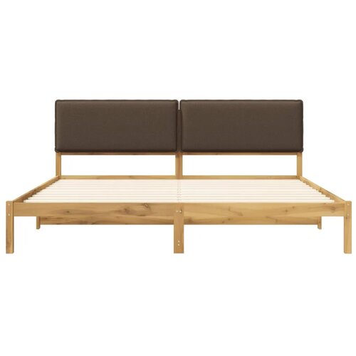  Krevetni okvir s tapiciranim uzglavljem Bijelo isprana i taupe - Bijelo isprana i taupe 200 x 200 cm Slike