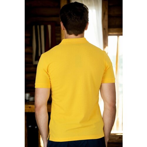 Dewberry T8561 MEN'S TSHIRT-LIGHT YELLOW Cene