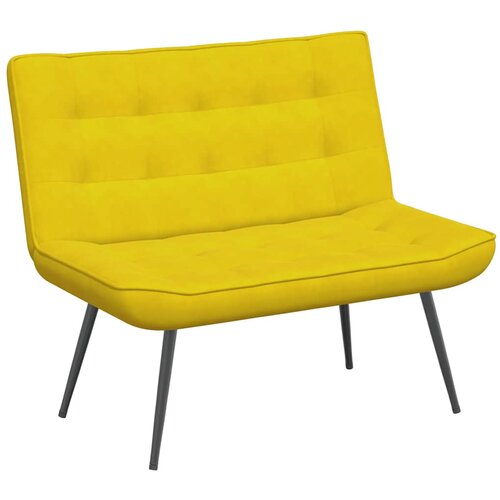 vidaXL klop Rumena 110x74x84 cm Žamet, (21830237) Cene