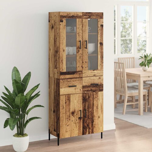 Highboard Staro drvo 69,5 x 34 x 180 cm Konstruirano drvo Slike