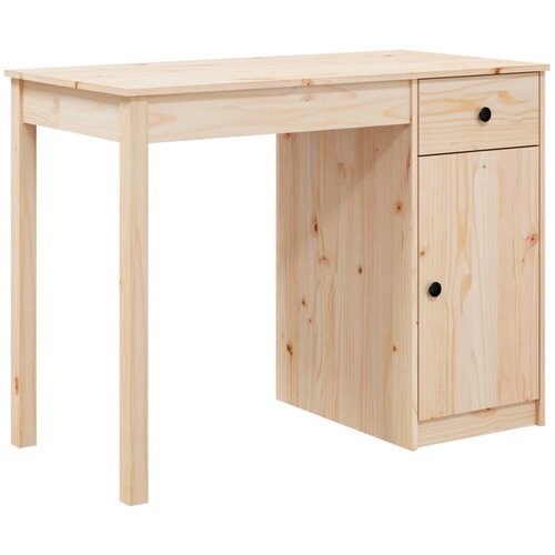 Maison Chic Pisalna miza - pisarni&amp;scaron;ka miza - Računalni&amp;scaron;ka miza 100x50x75 cm trdna borovina, (21785244) Slike