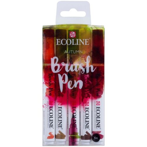  Vodene olovke Ecoline Brush Pen Autumn | Set od 5 komada (Royal Talens) KORIŠTENO Cijene