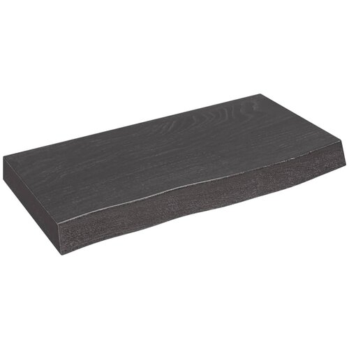 vidaXL Zidna polica tamnosiva 60 x 30 x 6 cm od obrađene hrastovine Cijene