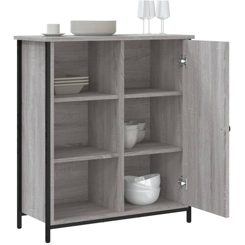  Komoda boja hrasta sonome 70 x 30 x 80 cm od konstruiranog drva Siva Slike