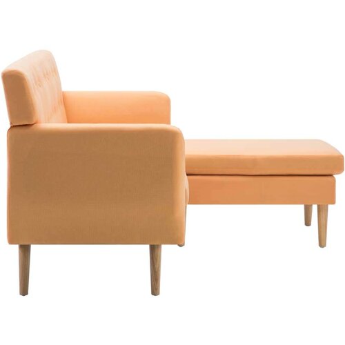 vidaXL Kutna garnitura s presvlakom od tkanine 171,5 x 138 x 81,5 cm narančasta Cijene