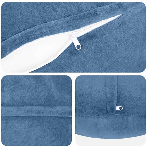  Presvlaka za jastuk 2 pcs HEERLEN Svjetloplava &amp;Oslash; 60 cm Flanel Slike
