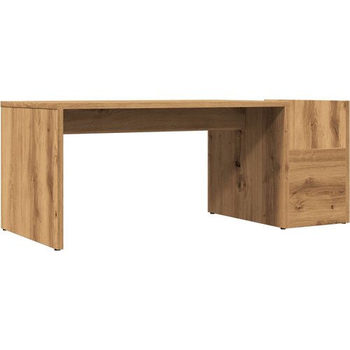 Maison Chic Klubska mizica - kavna mizica - Nizka mizica artisan hrast 90x45x35 cm inženirski les, (21754957) Cene