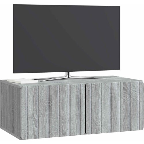  ormar za zid 78,5 x 41 x 30 cm Siva Sonoma Konstruirano drvo Slike