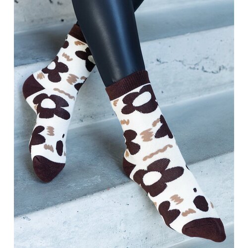Gemre White-brown warm socks Sella Slike