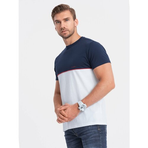 Ombre Men's two-tone cotton t-shirt Slike