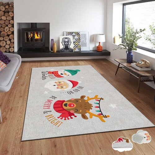 Conceptum Hypnose tepih s novogodi&scaron;njim motivima Asr-Crpt-38, Pravougaoni, 100 x 180 cm, &Scaron;areni Cijene