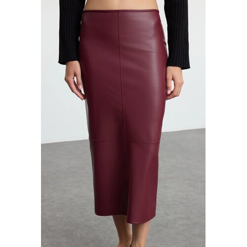TRENDYOLMILLA Ženska suknja TWOAW25ET00090, Bordo Slike